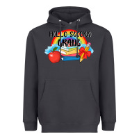 Smoke back to school hello second grade 3200x2400 Heavyweight Hoodie - AdoDesignShop