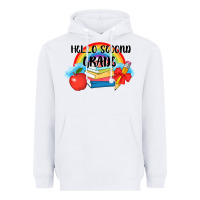 White back to school hello second grade 3200x2400 Heavyweight Hoodie - AdoDesignShop
