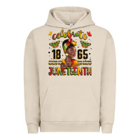 Pigment French Oak celebrate 1865 juneteenth with black woman Urban Hoodie - LillyAllenDesigns