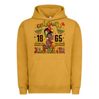 Pigment Peanut Butter celebrate 1865 juneteenth with black woman Urban Hoodie - LillyAllenDesigns