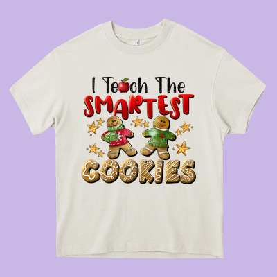 I Teach The Smartest Cookies Heavy Core Tee Designed By Lillyallendesigns