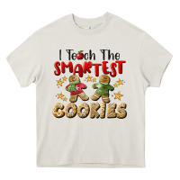 Cream I Teach The Smartest Cookies Heavy Core Tee - LillyAllenDesigns