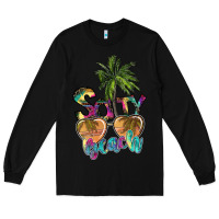 Black salty beach Long Sleeve Tee - SublimationCraftShop
