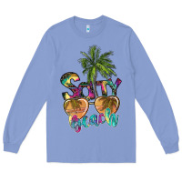 Colony Blue salty beach Long Sleeve Tee - SublimationCraftShop