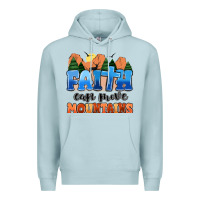 Blue Mist faith can move mountains Premium Hoodie - MaliasSmallBusiness