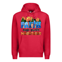 Cardinal faith can move mountains Premium Hoodie - MaliasSmallBusiness