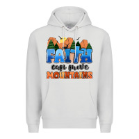 Dove Grey faith can move mountains Premium Hoodie - MaliasSmallBusiness