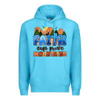 Ocean Blue faith can move mountains Premium Hoodie - MaliasSmallBusiness