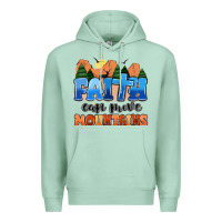 Seafoam faith can move mountains Premium Hoodie - MaliasSmallBusiness