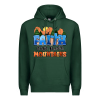 Sports Green faith can move mountains Premium Hoodie - MaliasSmallBusiness