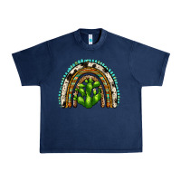 Navy western cactus rainbow Urban Heavy Tee - Zillion Design Studio