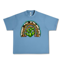 Pebble Blue western cactus rainbow Urban Heavy Tee - Zillion Design Studio