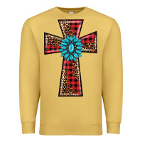 Antique Gold christmas cross Premium Sweatshirt - BarkalooDesign