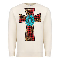 Sandshell christmas cross Premium Sweatshirt - BarkalooDesign