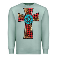 Seafoam christmas cross Premium Sweatshirt - BarkalooDesign