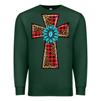 Sports Green christmas cross Premium Sweatshirt - BarkalooDesign