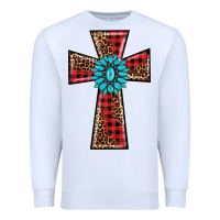 White christmas cross Premium Sweatshirt - BarkalooDesign