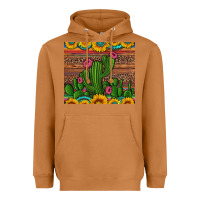 Meerkat sunflowers turquoise serape cactus tumbler Heavyweight Hoodie - Artiststas