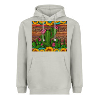 Moon Dust sunflowers turquoise serape cactus tumbler Heavyweight Hoodie - Artiststas