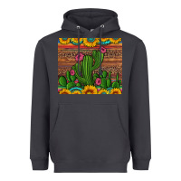 Smoke sunflowers turquoise serape cactus tumbler Heavyweight Hoodie - Artiststas