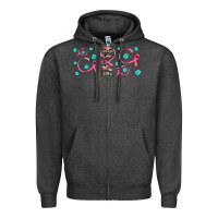 Charcoal Heather faith ribbon gemstone Zipper Hoodie - JahusDesignShop