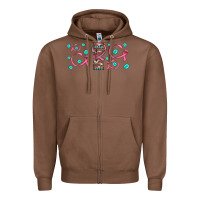 Chestnut faith ribbon gemstone Zipper Hoodie - JahusDesignShop