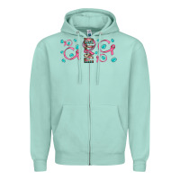 Seafoam faith ribbon gemstone Zipper Hoodie - JahusDesignShop
