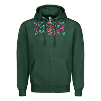 Sports Green faith ribbon gemstone Zipper Hoodie - JahusDesignShop