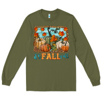 Army Green it's fall y'all Long Sleeve Tee - HRA Design Shop