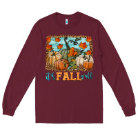 Burgundy it's fall y'all Long Sleeve Tee - HRA Design Shop