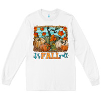 White it's fall y'all Long Sleeve Tee - HRA Design Shop