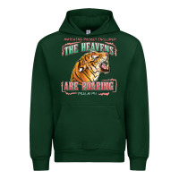 Forest Green the heavens are roaring Urban Hoodie - LillyAllenDesigns