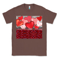 Chestnut valentine's day red hearts red leopard Classic Tee - BarkalooDesign