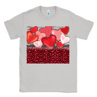 Moon Dust valentine's day red hearts red leopard Classic Tee - BarkalooDesign