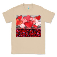 Mushroom valentine's day red hearts red leopard Classic Tee - BarkalooDesign