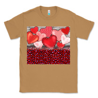 Toasted Coconut valentine's day red hearts red leopard Classic Tee - BarkalooDesign