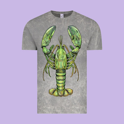 Lobster Vintage Tee Designed By Barkaloodesign
