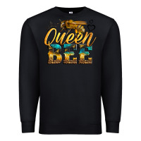 Black queen bee Premium Sweatshirt - LillyAllenDesigns