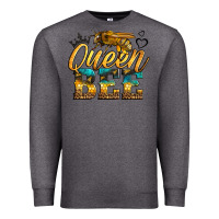 Charcoal Heather queen bee Premium Sweatshirt - LillyAllenDesigns