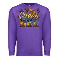 Purple queen bee Premium Sweatshirt - LillyAllenDesigns