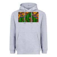 Heather Grey sunflowers and cactus license plate Heavyweight Hoodie - Artiststas