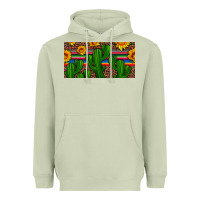 Matcha sunflowers and cactus license plate Heavyweight Hoodie - Artiststas
