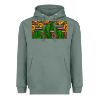 Sage sunflowers and cactus license plate Heavyweight Hoodie - Artiststas
