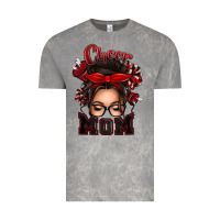 Cloud Rock cheer mom messy bun Vintage Tee - texasbilliewilder