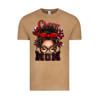 Vintage Camel cheer mom messy bun Vintage Tee - texasbilliewilder