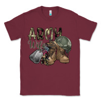 Burgundy army wife Classic Tee - SublimationCraftShop
