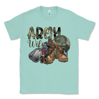 Seafoam army wife Classic Tee - SublimationCraftShop