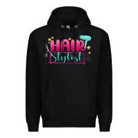 Black hair stylist Premium Hoodie - MaliasSmallBusiness