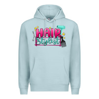 Blue Mist hair stylist Premium Hoodie - MaliasSmallBusiness