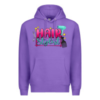 Purple hair stylist Premium Hoodie - MaliasSmallBusiness